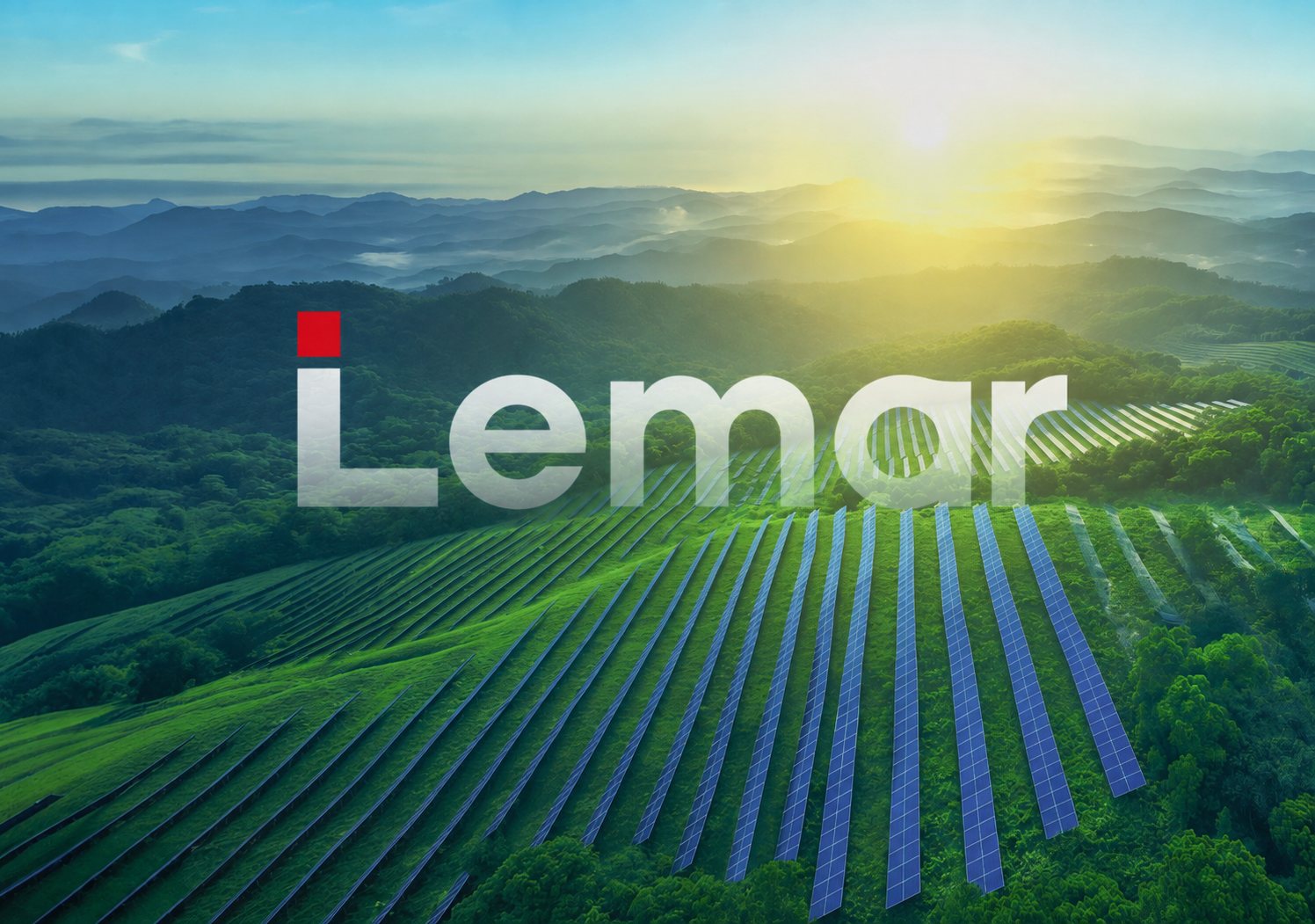 LEMAR SunTech solar farm at sunrise